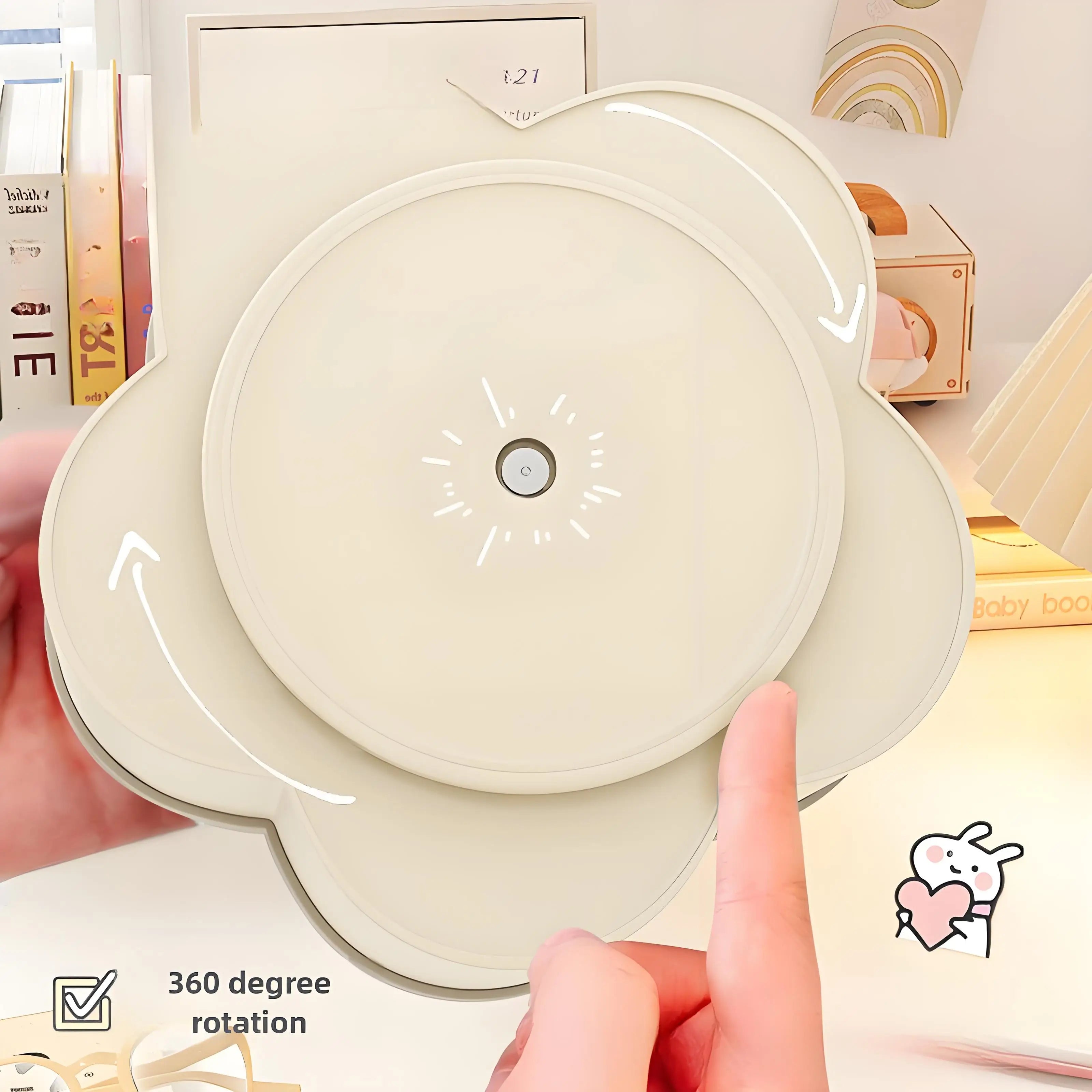 360° Rotating Pen Holder & Desktop Organizer – High-Capacity Storage Cup