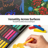 Fantastory 72-Color Soft Pastels Set – Long, Non-Toxic Chalk Pastels for Art & Drawing 🎨🖌️