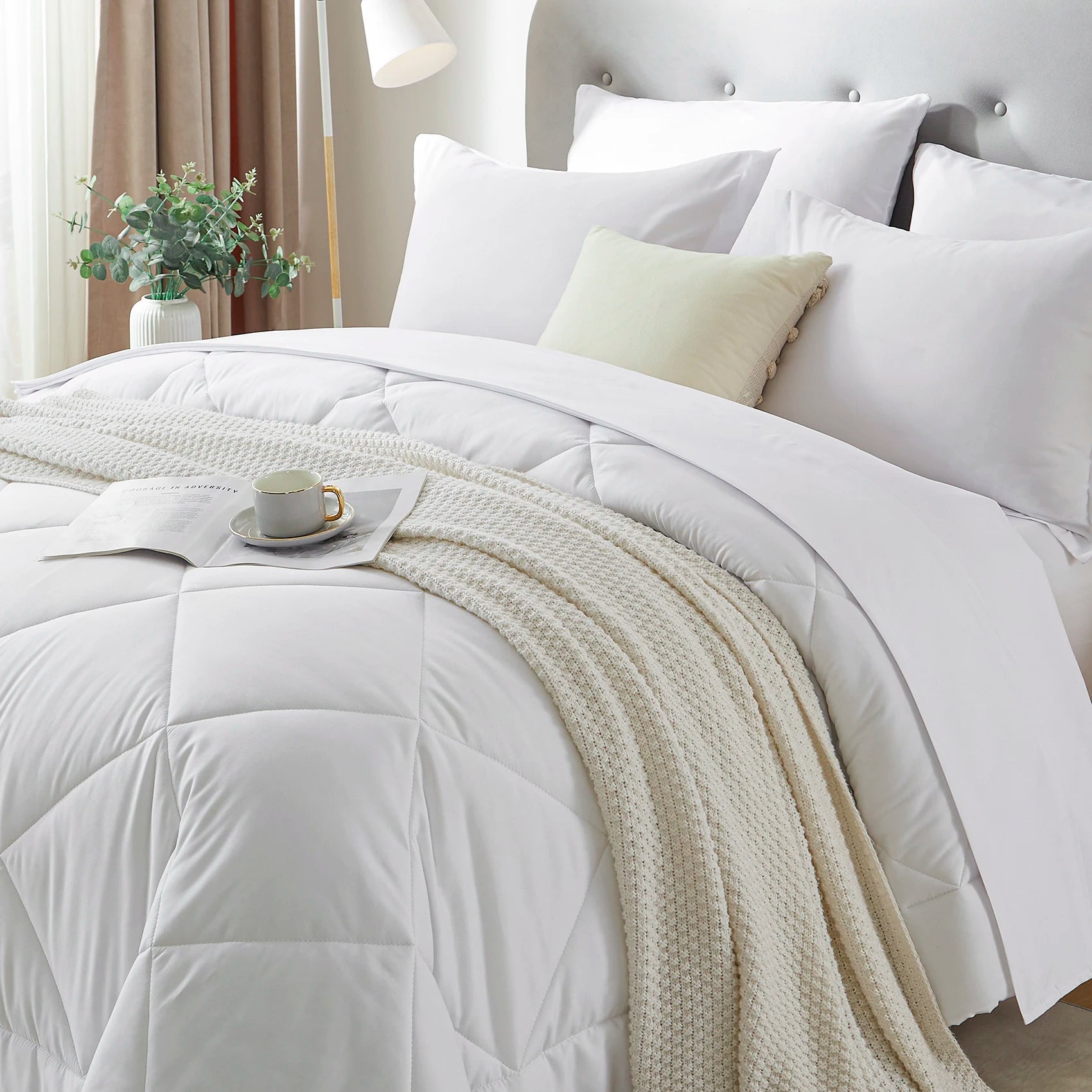 7-Piece “Bed-in-a-Bag” Comforter Set – Complete Bedding Bundle with Sheets, Pillowcases & Comforter