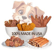 Pet Food Dog Snacks Variety Pack – Beef Jerky, Duck Jerky, Chicken Sweet Potato Sticks, Turkey Meatballs & Dried Salmon Treats