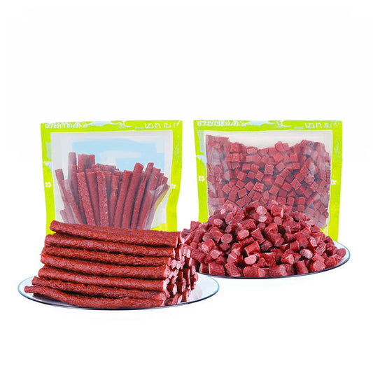 Beef Cube Dog Treats – All-Natural Ingredients, Healthy & Easily Digestible Chews for Small, Medium & Large Dogs (200g / 400g Packs)