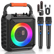 FanFun Wireless Outdoor Speaker – Portable Party Speaker with Microphones, LED DJ Lights & TF Card Support 🎉🔊