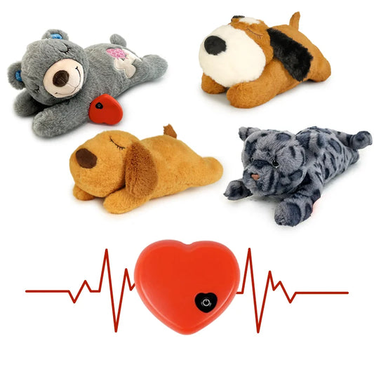 NPET Puppy Heartbeat Plush Dog Toy – Comforting Sleep Aid for Small, Medium & Large Dogs