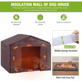 Outdoor Large Insulated Dog House – Waterproof Winter Kennel with Liner for Small, Medium & Large Dogs