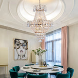 Arlgsite Luxury Gold Crystal Chandelier – Elegant K9 Crystal Ceiling Light for Living Room, Dining Room & Hallway