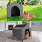 Outdoor Dog House for Large Breeds – Durable Shelter with 600D PVC Canopy & Elevated Textilene Bed