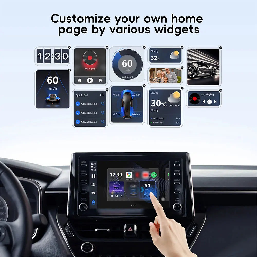 Ottocast P3 Android AI Box – Wireless CarPlay & Android Auto TV Box with HDMI Out, YouTube & Netflix Support