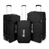 3-in-1 Waterproof Rolling Duffel Set (20”-26”-30”) – Softside Trolley Travel Bags for Long Trips & Outdoor Adventures