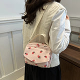 Corduroy Trendy Crossbody Bag – Adjustable Strap, Versatile Shoulder Bag for Shopping, Work & Daily Use 👜✨