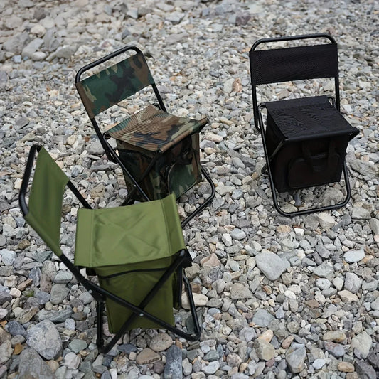 Fundango Foldable Fishing Chair – Lightweight Camping Chair with Backrest, 265 lbs Capacity, Portable & Durable 🎣🪑