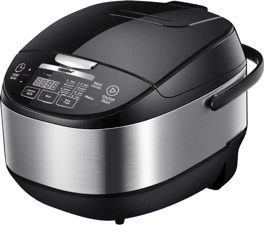 Japanese Rice Cooker with Fuzzy Logic Technology – 10 Cup Uncooked / 20 Cup Cooked, Large Capacity Rice Maker with 24-Hour Delay Timer