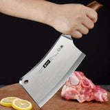 Forged Heavy-Duty Chef & Butcher Cleaver – Bone-Splitting Kitchen Knife for Home & Commercial Use 🔪