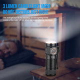 TrustFire MT10 Rechargeable LED EDC Flashlight – 1000 Lumens, USB-C Charging, Compact Torch with Magnetic Tail