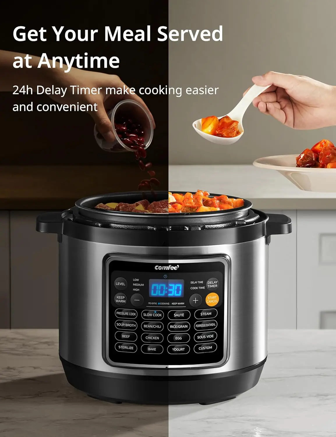 16-in-1 Electric Pressure Cooker – Instant Multi-Function Nonstick Pot, Rice Cooker, Yogurt & Slow Cooker 🍚🍲