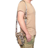 Tactical MOLLE EDC Belt Pouch – Outdoor Waist Organizer Bag | Phone & Water Bottle Carrier with Shoulder Strap