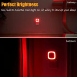 2-Pack Plug-in Dimmable Red Night Light – Auto Dusk-to-Dawn Sensor LED Lamps with Soft Glow for Baby Room, Bathroom & Bedroom