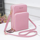 Dollver Crossbody Leather Purse – Large Capacity Wallet Shoulder Bag with Adjustable Strap, Phone Bag & Zipper Pocket