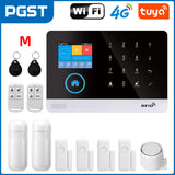 🏠 Wireless Home Security System – 4G & WiFi Alarm with Smart Life App Alerts, Door/Window & Motion Sensors