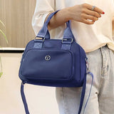 Women’s Solid Color Nylon Crossbody Bag – Large-Capacity Casual Messenger Shoulder Tote with Adjustable Strap for Travel & Weekend Use