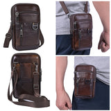 Men’s Stylish Waterproof Leather Crossbody Bag – Lightweight Simple Shoulder Sling Bag for Travel, Outdoor & Daily Fashion