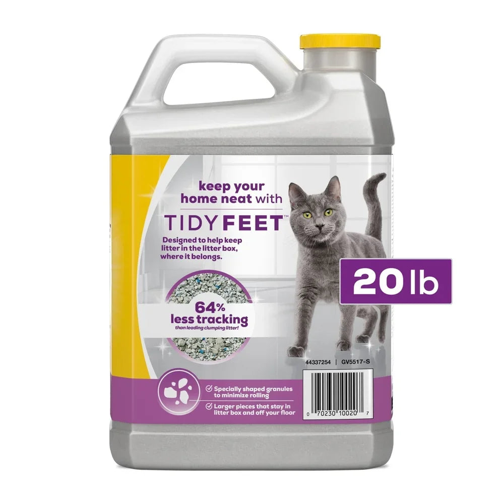 Clumping Cat Litter 20LB Jug – Low Dust, Easy Scoop with 14-Day Odor Control, Ideal for Multi-Cat Households