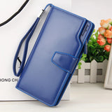 Women’s Long PU Leather Wallet – Elegant Large-Capacity Clutch Purse & Phone Handbag with Card Holder Design