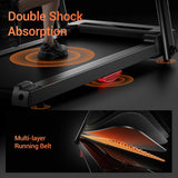 3.0HP Brushless Foldable Treadmill — Dual Shock Absorption, 300 lbs Support, HR Monitor & Quiet Running Design 🏃‍♀️