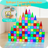 “EDUCIRO Magnetic Building Blocks Set – Montessori Educational Puzzle Tiles Construction Toy for Kids”