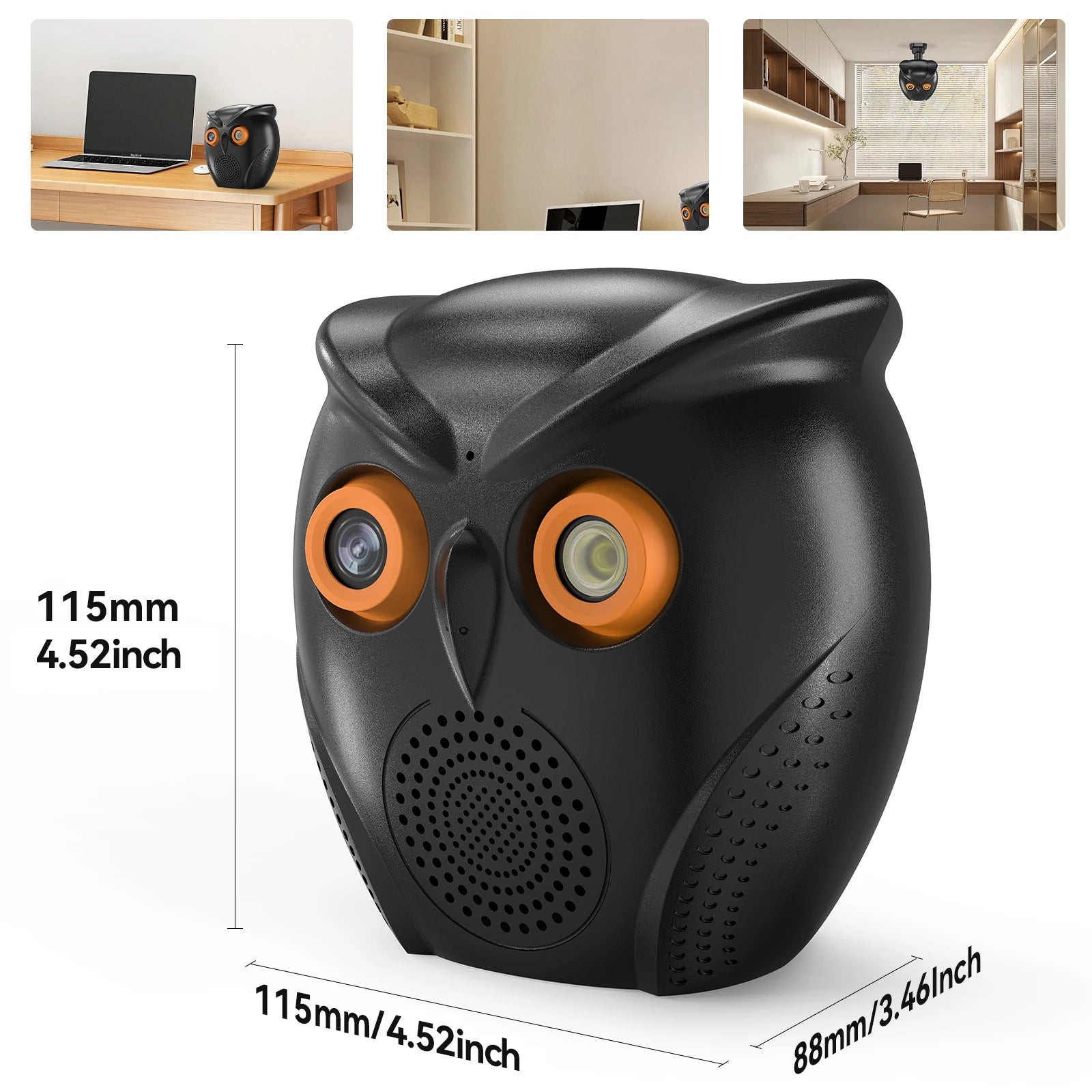 1080P WiFi Home Security Camera – Indoor Mini Surveillance Cam with 120° Wide-Angle Lens, Two-Way Audio, USB Power & Night Vision