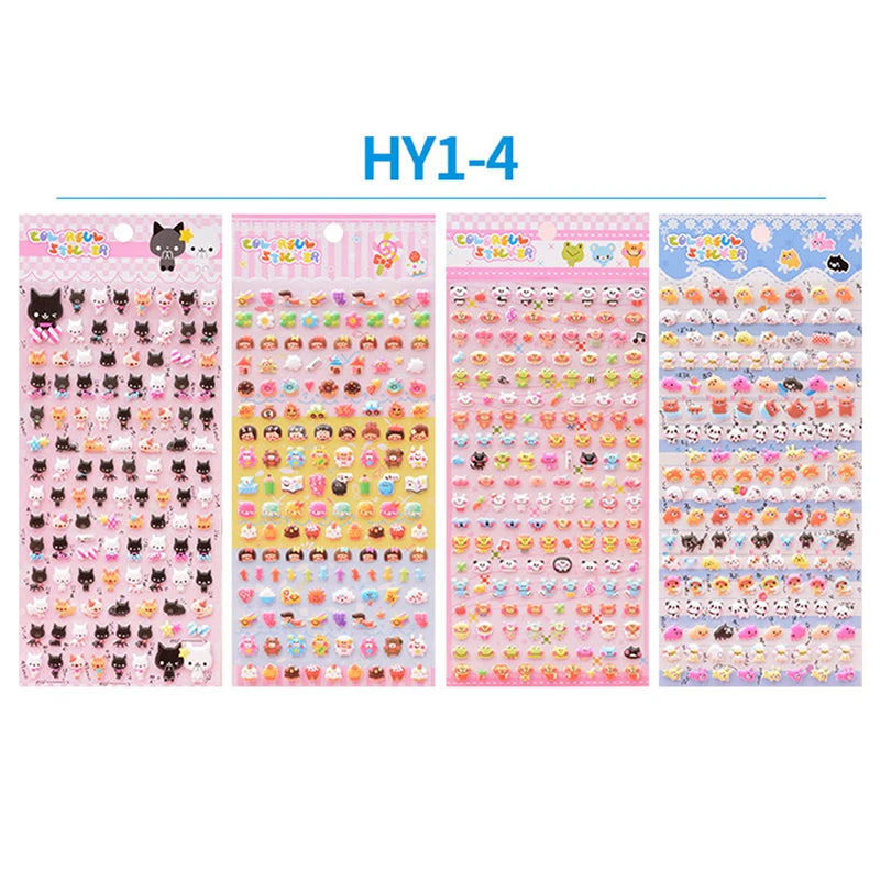 Cute Mini Animal 3D Bubble Stickers – Stereoscopic Diary & Stationery Decor