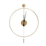 Modern Hollow Design Wall Clock – Silent Quartz Metal Clock with Durable Iron Frame for Home or Office Décor
