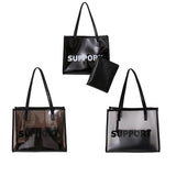 Transparent Mini Tote Pouch for Women – Large Composite Clear Under-Arm Bag