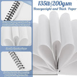 200 gsm Double-Sided Bleedproof Marker Paper Pad – 8.3×8.9″ Spiral Sketchbook (30 Sheets)