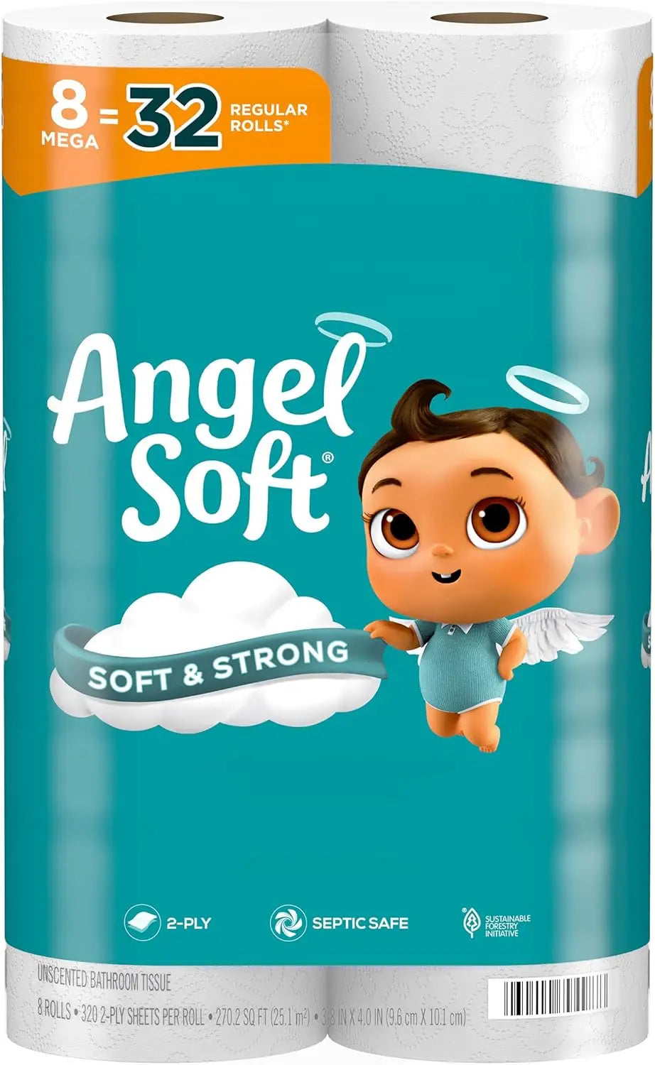 Soft Toilet Paper – Strong & Gentle Tissue, Available in 4, 8, 16 & 48 Mega Rolls (Equivalent to 16, 32, 64 & 192 Regular Rolls)
