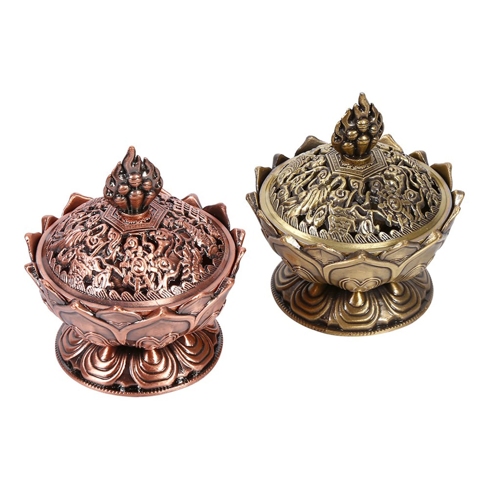 Vintage Backflow Incense Burner – Ceramic Smoke Waterfall Cone & Stick Holder | Zen Aromatherapy Home Decoration