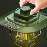 Retro LED Lantern Light – Type-C Rechargeable Hanging Decorative Lamp with Hook & Dimmable Brightness