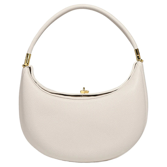 Trendy Half-Moon Shoulder Bag with Hasp Closure – Soft Designer Underarm & Casual Clutch Purse (113 chars)