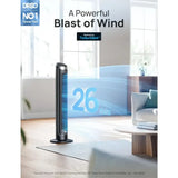 40'' Bladeless Oscillating Fan, 5 Speeds, Remote & 12H Timer Quiet
