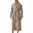 Luxurious Men’s Plush Shawl Collar Bathrobe – Soft Long-Sleeve Belted Spa Robe for Warmth & Style