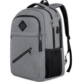 Unisex 15.6" School Laptop Backpack – USB Charging Water-Resistant Bookbag for Teen Boys & Girls | Men & Women Student Daypack