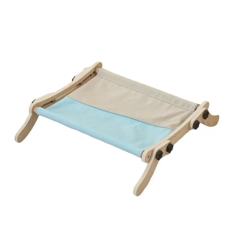 Cat Hammock Dual-Use Bed – Adjustable Window & Radiator Hammock for Indoor Cats, Wooden Frame Holds up to 18KG