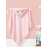 Cute Cartoon Baby Hooded Bath Towel – Ultra Soft Absorbent Microfiber Bathrobe for 0–3 Years | Adorable Infant Bath Wrap