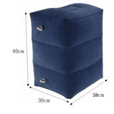 Inflatable PVC kids travel footrest pillow – airplane, car & bus sleeping cushion for comfort & support