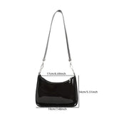 Clear Jelly Shoulder Bag for Women – Small Zipper Under-arm Purse Transparent Fashion Handbag