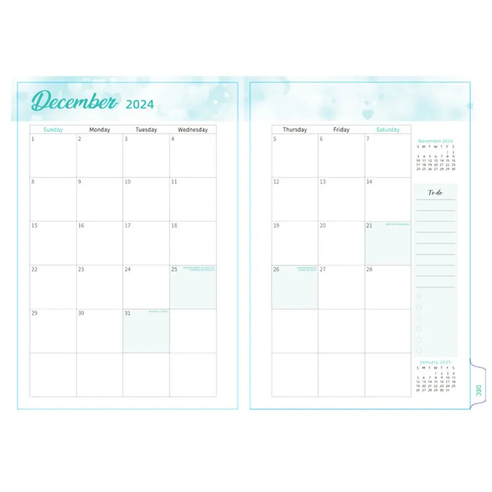 2025 Weekly Planner – A5 Spiral-Bound Monthly Calendar Notebook for Office & School 📅
