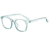 Transparent Anti-Blue Light Computer Glasses – Stylish Square Eyewear for Women & Men, Eye Protection for Work & Screen Use