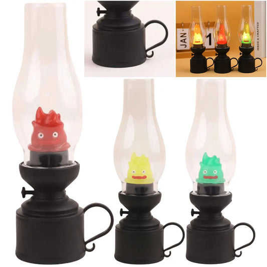 Calcifer Vintage-Style Night Light – Kerosene Lamp with Soft Flame Anime Glow