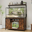 Farmhouse Reptile Tank Stand – Heavy Duty 48"×24" Tabletop with Power Outlet, Fits up to 120 Gallon Bearded Dragon & Aquariums