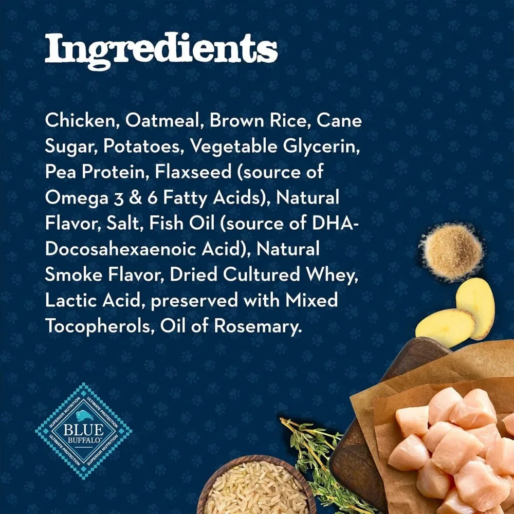 Baby Blue Natural Puppy Training Treats – Soft Dog Treats with Savory Chicken Flavor, 4oz Resealable Bag