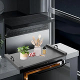 Wood Stove-Top Cover with Handles – Noodle Board Stove Cover for Gas & Electric Cooktop, Stylish Kitchen Tray